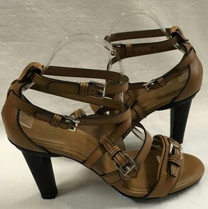 Tod's Browns Cameron Buckled High Sandals